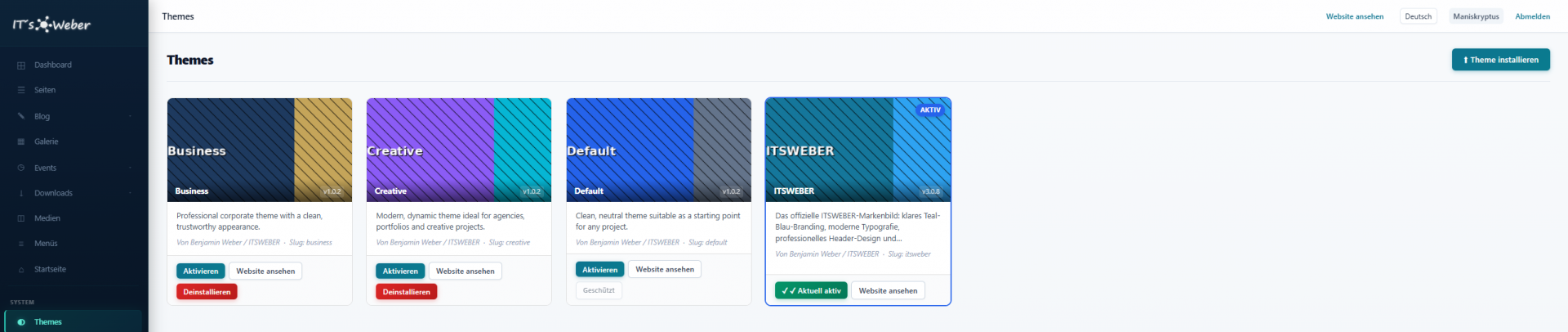 Theme-Verwaltung
