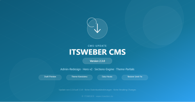 ITSWEBER CMS Update 2.3.0